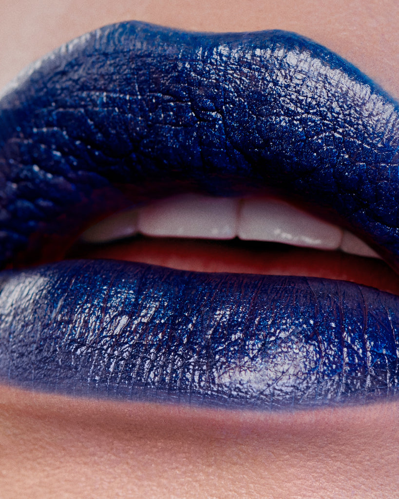 Dirty Couture Deep Sapphire Blue Lipstick by Miss Fame Beauty