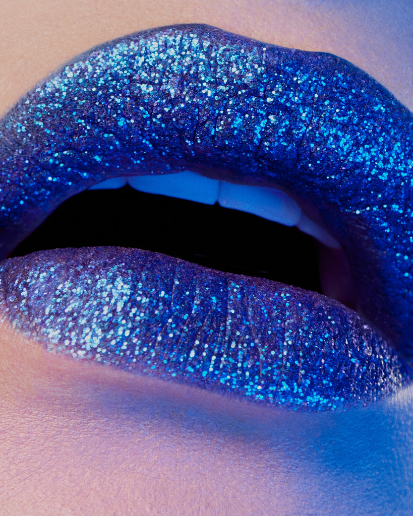 Dirty Couture Deep Sapphire Blue Lipstick by Miss Fame Beauty